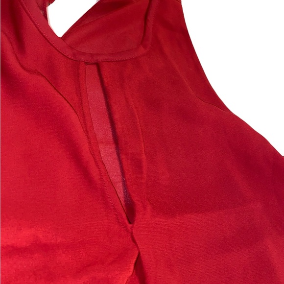 Women’s sz Large red handkerchief hem tank by New York & Co nwt’s - Picture 6 of 8